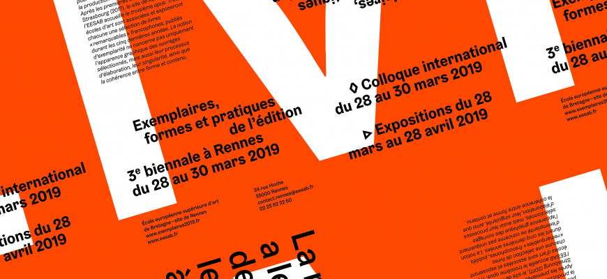 Exemplaires - Formes et pratiques de l’édition - Rennes 2019 Art graphique