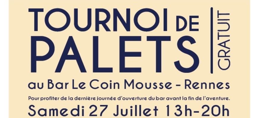 Tournoi de palet - La der du coin mousse Soirée