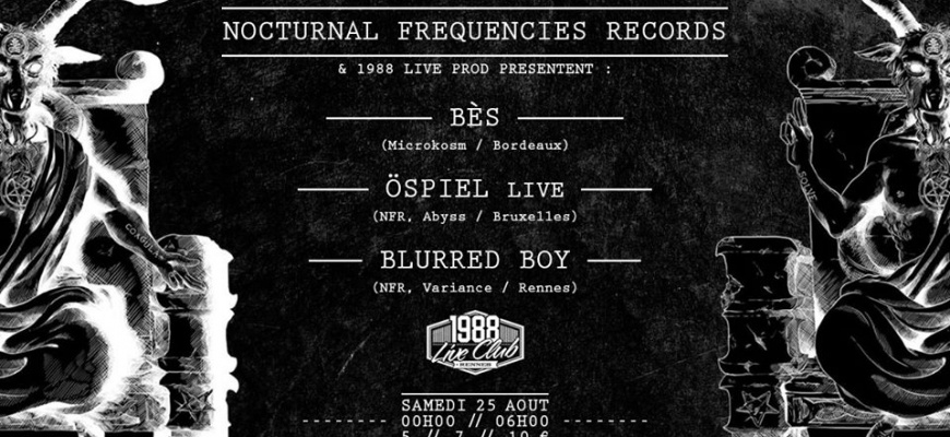 NFR Label Night : Öspiel (live), Bès, Blurred Boy Clubbing/Soirée