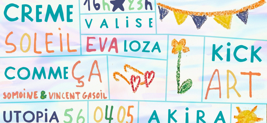 COMME ÇA : Eva Loza + Valise + Akira + Comme Ça et stand Utopia 56 Electro