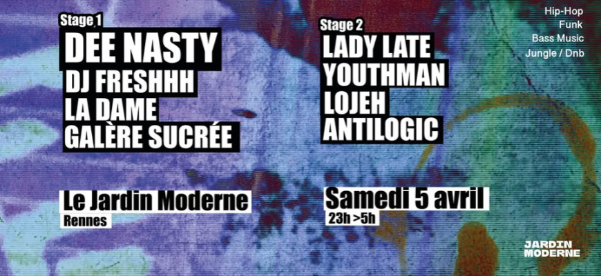 Dee Nasty - Dj Freshhh - La Dame + Galère Sucrée + guests Musiques actuelles