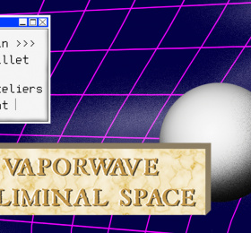 Image Vaporwave: A Liminal Space Art contemporain